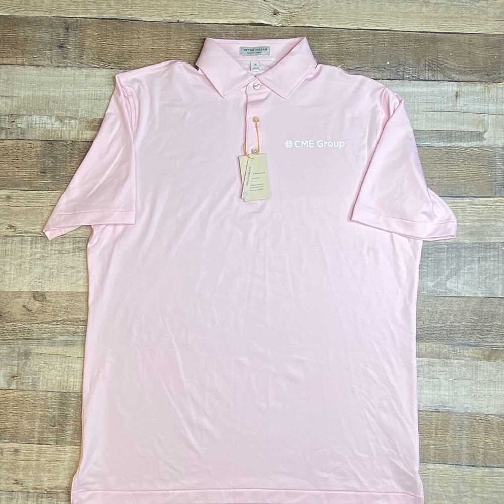 Peter Millar Crown Men’s M Pink Men's Polo Shirt Golf